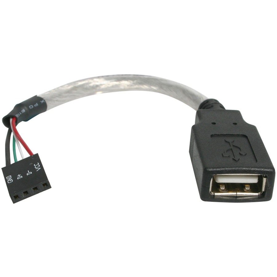 StarTech 6in USB 2.0 Cable - USB A to USB 4 Pin Header F/F USB A Female to Motherboard Header Adapter - USB cable - 4 pin USB Type A (F) - 4 pin MPC (F) - 15 cm