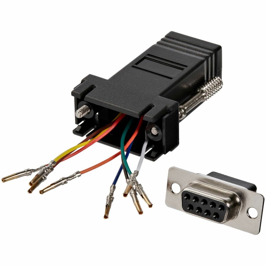 StarTech DB9 to RJ45 Modular Serial Adapter - Black