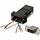 StarTech DB9 to RJ45 Modular Serial Adapter - Black