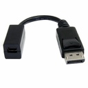 StarTech 6in (15cm) DisplayPort to Mini DisplayPort Cable, 4K x 2K Video, DP Male to Mini DP Female Adapter Cable, DP to mDP 1.2