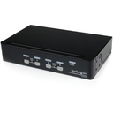 StarTech 4 Port Professional VGA USB KVM Switch with Hub, TAA