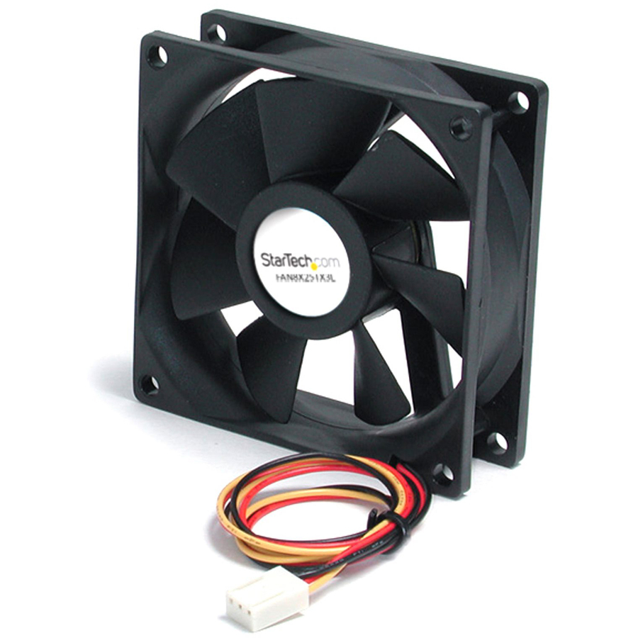StarTech 80x25mm Ball Bearing Quiet Computer Case Fan w/ TX3 Connector - Fan Kit