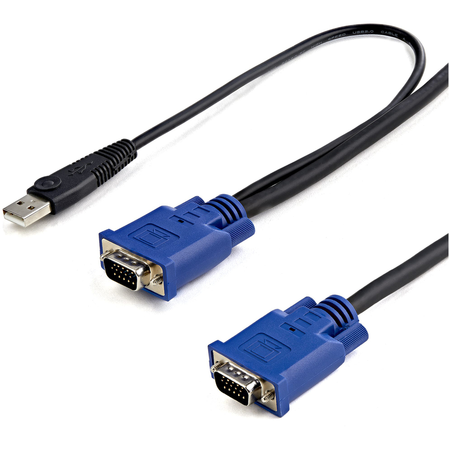 StarTech 2-in-1 - Video / USB cable - 4 pin USB Type A, HD-15 (M) - HD-15 (M) - 3.05 m