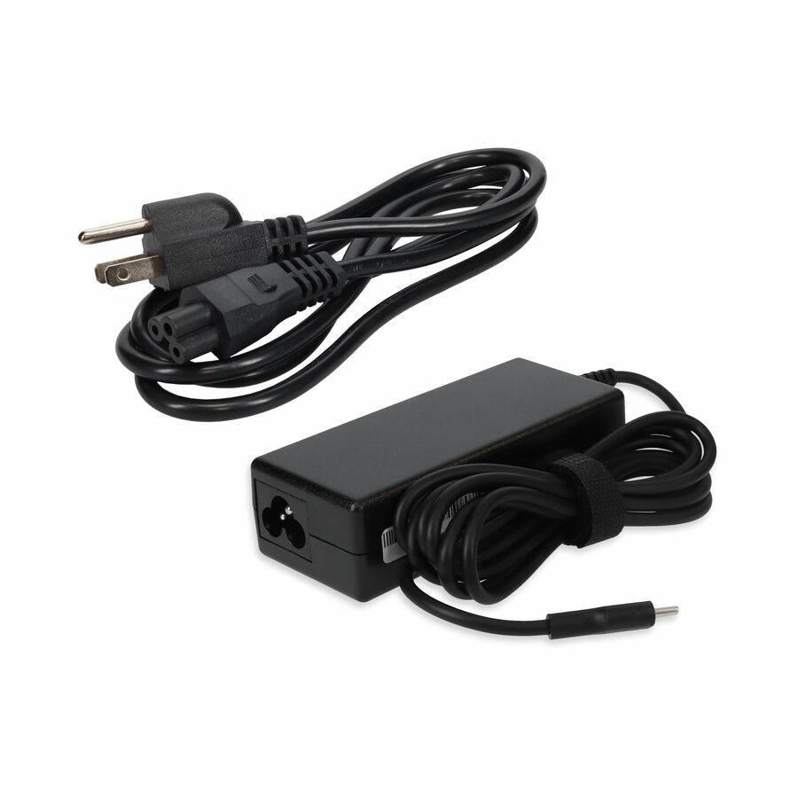 AddOn Dell 492-BCBI Compatible 65W 20V at 3.25A USB-C Laptop Power Adapter and Cable