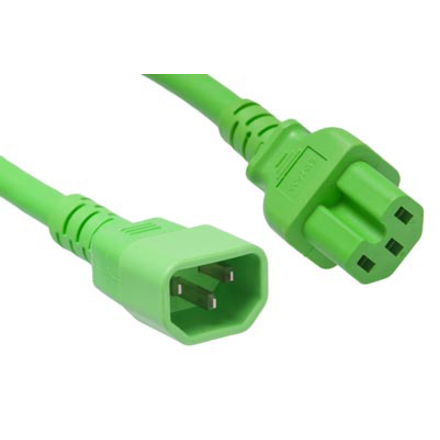 Unirise 8ft Green Power Cord C14-C15