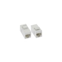 Unirise Cat6 RJ45 Keystone In-line Coupler, White