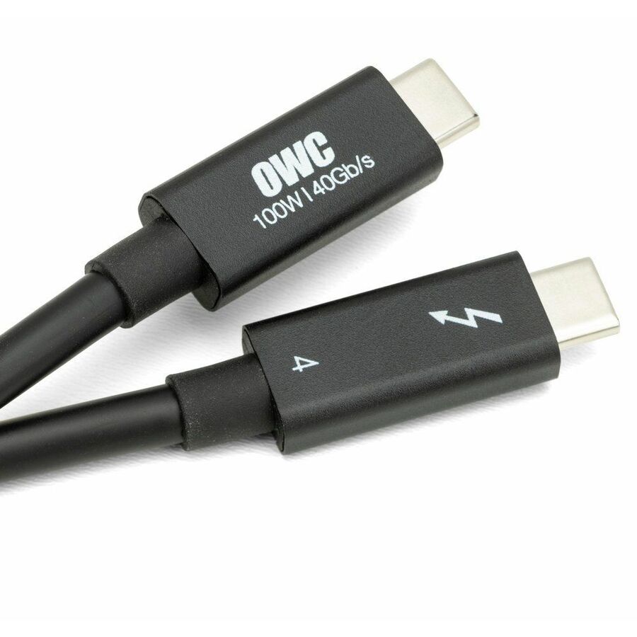 OWC 2.0M (78˘) Thunderbolt 4 (USB-C) Cable for Thunderbolt And USB-C Devices - Black