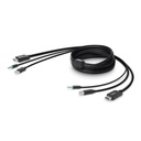 Belkin TAA DP/USB/AUD SKVM CBL, DP M/M; USB A/B, 10'