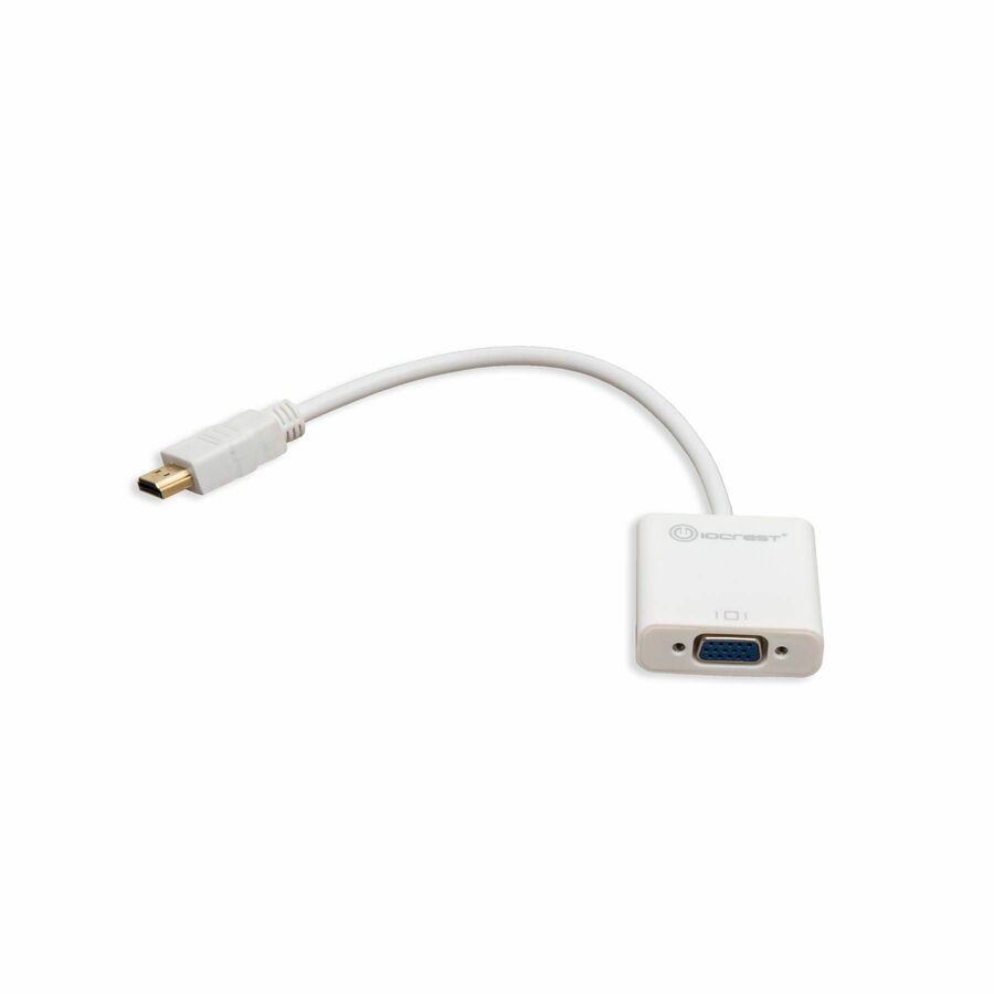 IO Crest Active HDMI to VGA Adapter with Audio Support via 3.5mm jack