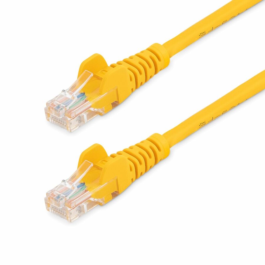 StarTech 15 ft Yellow Snagless Cat5e UTP Patch Cable