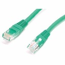 StarTech 1 ft Green Molded Cat5e UTP Patch Cable