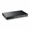 ZYXEL XGS2220-30 24-Port Gigabit L3 Managed and Nebula Pro Cloud Managed Switch with 4 SFP+ 10G Uplinks and 2 10G Ethernet Ports