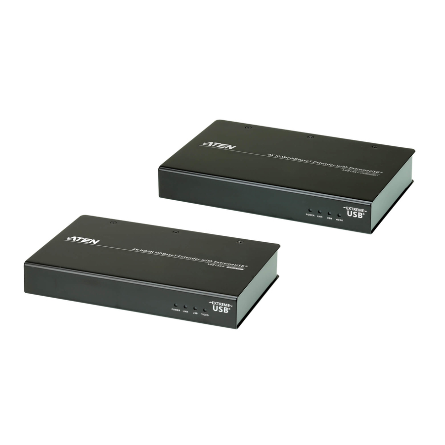 ATEN 4K HDMI HDBaseT Extender with ExtremeUSB (4K@100m) (HDBaseT Class A)-TAA Compliant