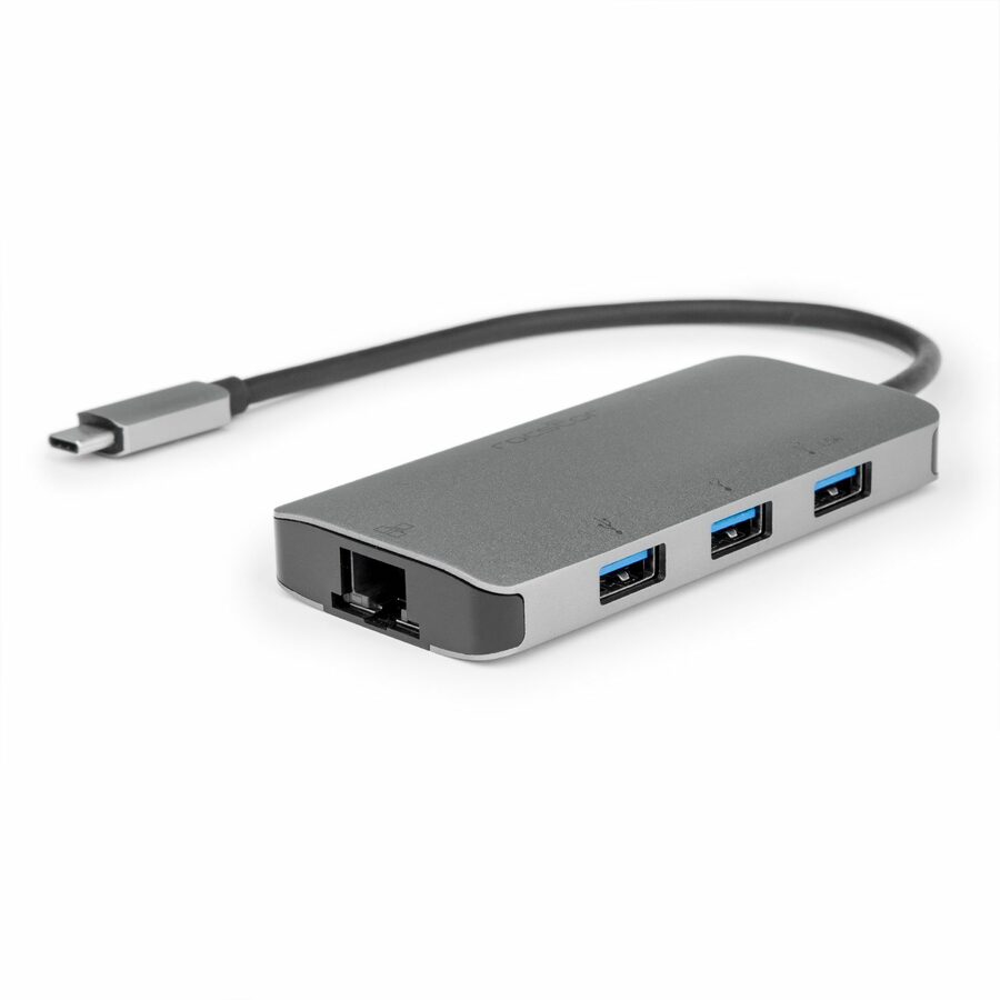 Rocstor Premium USB-C Hub with USB-A, Gigabit Ethernet & USB-C 100W PD