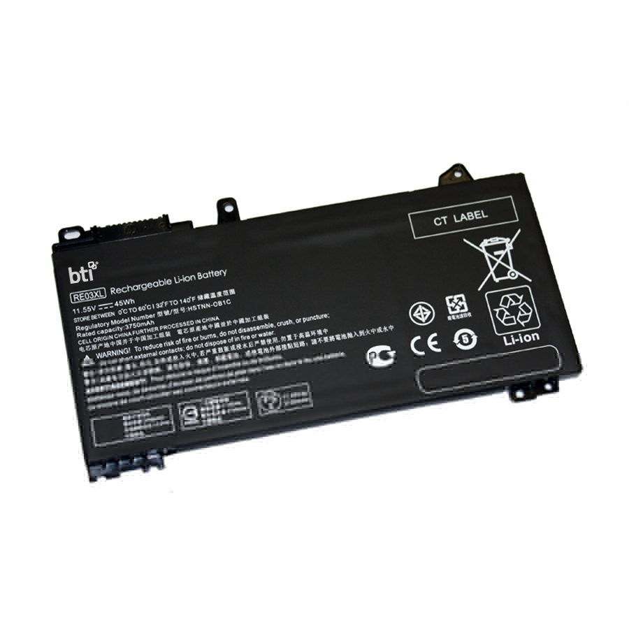BTI L32656-002-BTI 11.55V 45WHR LI-ION BATTERY 5YH15UT#ABA, RE03XL, L32407-AC1, L32656-002, RE03045XL-PL PROBOOK 430 G6, 430 G7, 440 G6, 440 G7, 445 G6, 450 G6, 450 G7, Z66 PRO 13 G2, Z66 PRO 13G2, Z66 PRO 14 G2