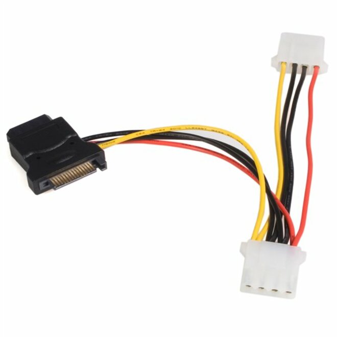 StarTech Serial ATA 15 Pin to LP4 Power Cable Adapter w/ 2 Extra LP4