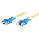 StarTech 2m Fiber Optic Cable - Single-Mode Duplex 9/125 - LSZH - SC/SC - OS1 - SC to SC Fiber Patch Cable