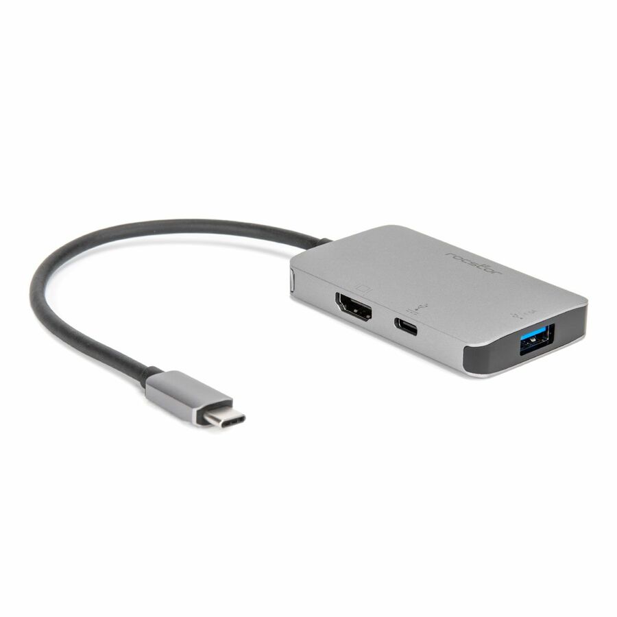 Rocstor Premium USB-C to HDMI 4K Adapter, USB-C 100W PD Charging & USB Type-A port