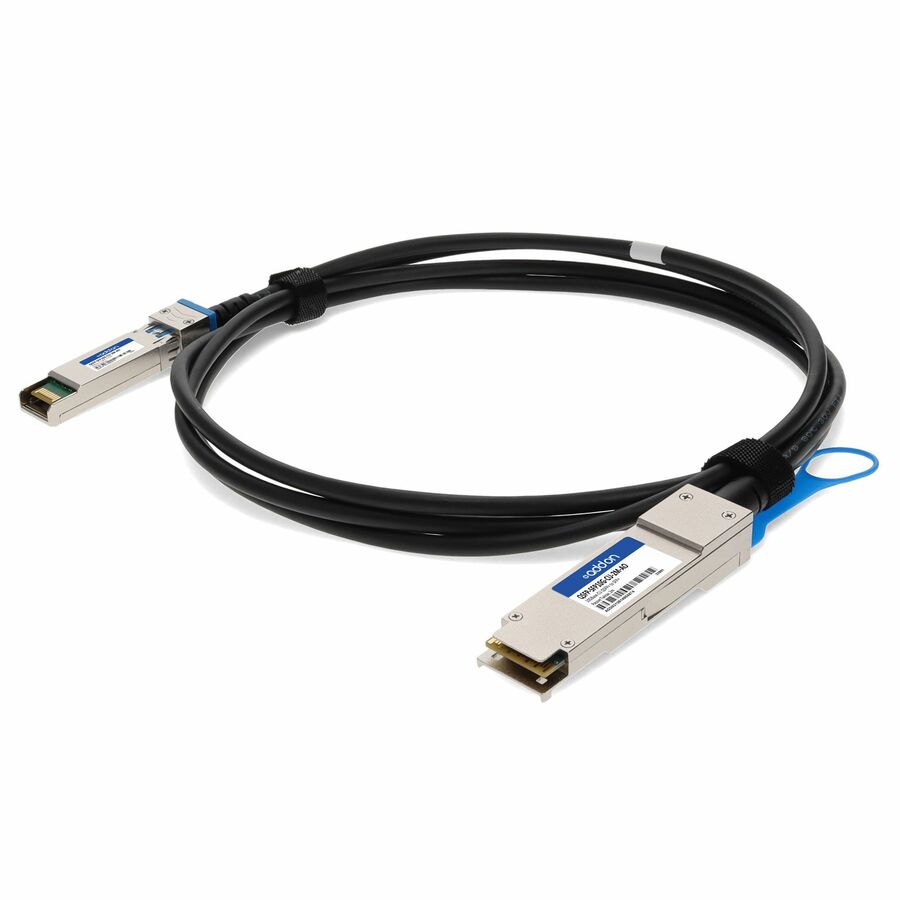 AddOn Cisco® Compatible TAA Compliant 10GBase-CU QSFP+ to SFP+ Direct Attach Cable (Passive Twinax, 2m)