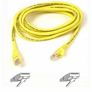 Belkin Cat5e Patch Cable - RJ-45 Male Network - RJ-45 Male Network - 7ft - Yellow