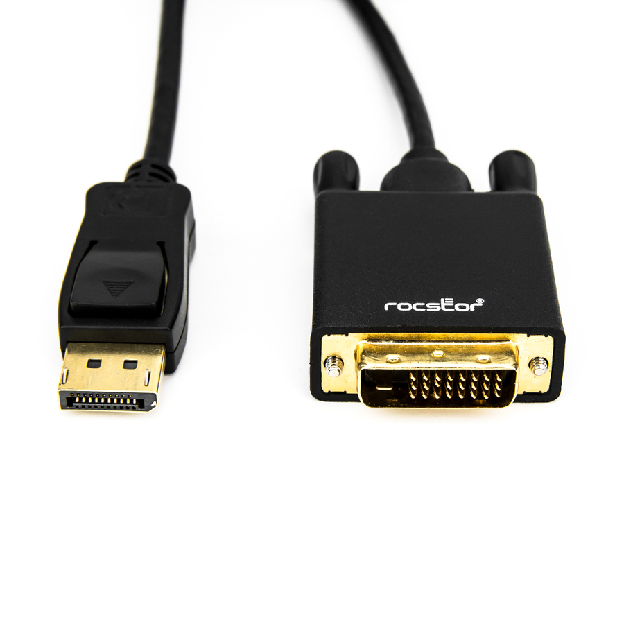 Rocstor premium 6 ft DisplayPort 1.2v to DVI Cable M/M