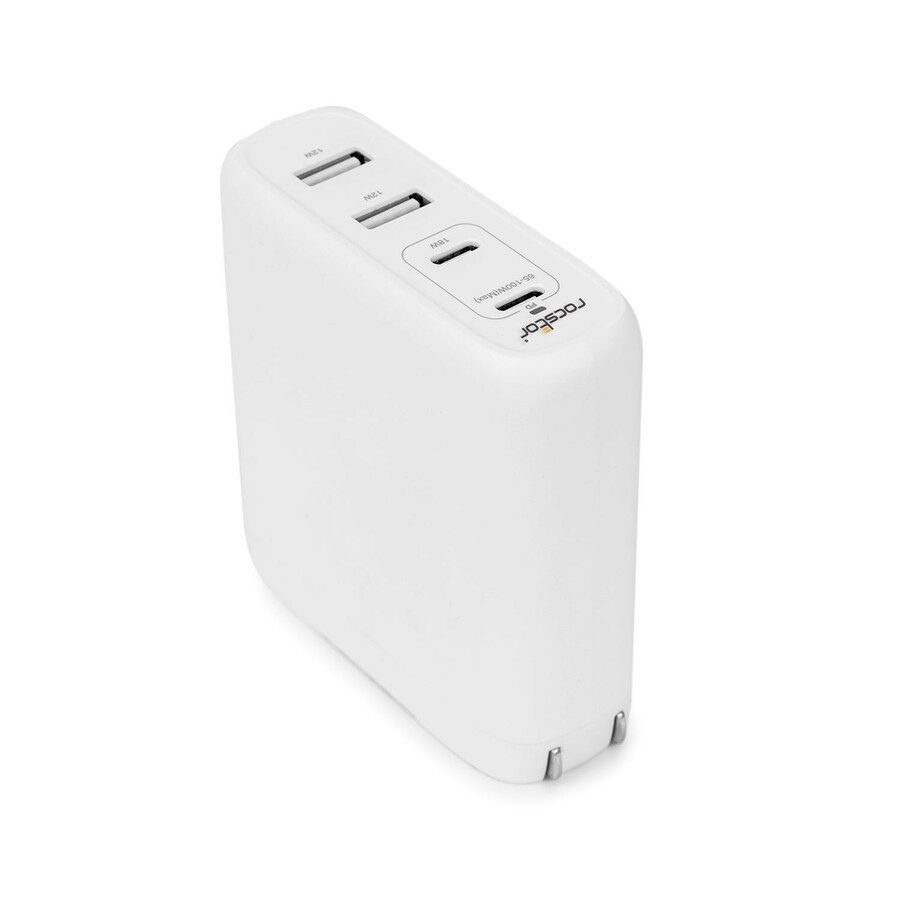 Rocstor 100W 4-Port Smart USB-C Power AC Adapter Charger