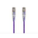 Monoprice SlimRun Cat6 28AWG UTP Ethernet Network Cable, 10ft Purple