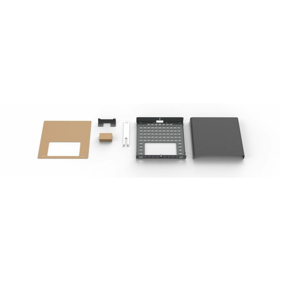 Heckler Design Credenza Mount for Video Conference Equipment, PTZ Camera, Video Bar, Smart Camera - Black Gray