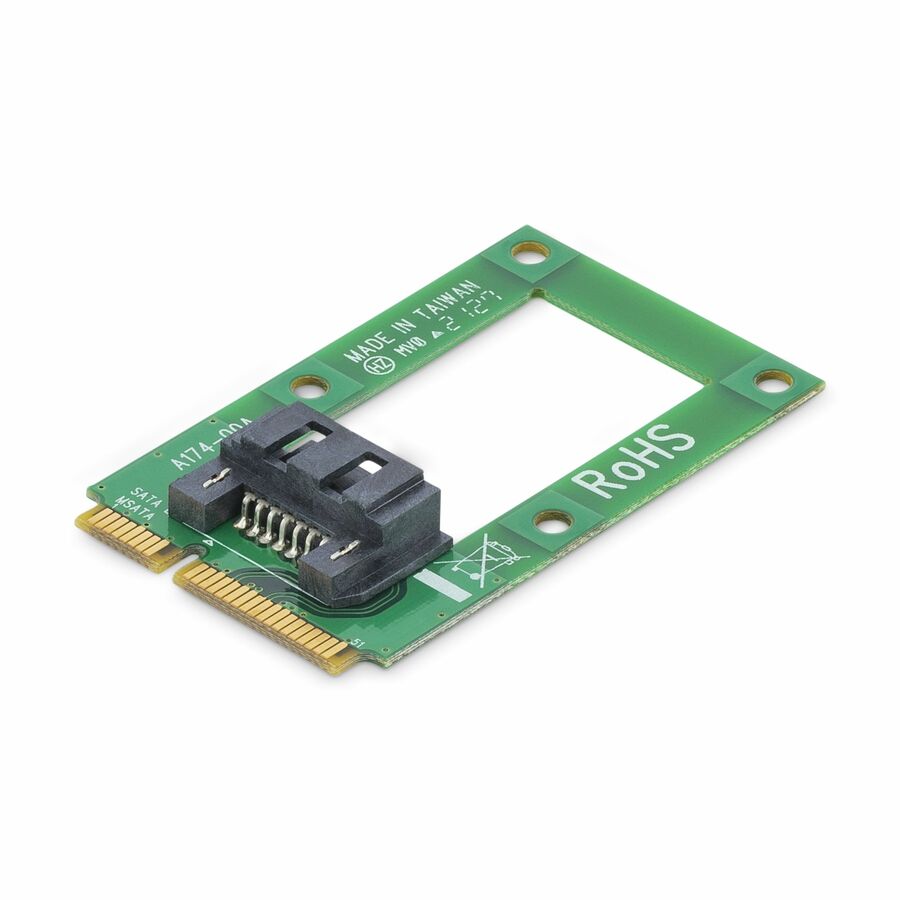 StarTech.com mSATA to SATA HDD / SSD Adapter â€" Mini SATA to SATA Converter Card - Turn an mSATA host connection into a standard SATA port - mSATA to SATA Adapter - Mini SATA to SATA - Mini SATA to SATA Adapter - mSATA to SATA 7pin - mSATA to SATA 7 pin Converter - mSATA to SATA 7 pin Adapter - mSATA SSD port to SATA III 6 Gbps
