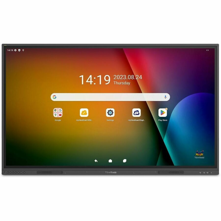 ViewSonic IFP65G1 - 65" ViewBoard Interactive Display - LCD - Infrared (IrDA) - Touchscreen - 16:9 Aspect Ratio - 3840 x 2160 - Direct LED - 400 Nit - 1,200:1, 5,000:1 Contrast Ratio - 2160p - USB - HDMI - VGA
