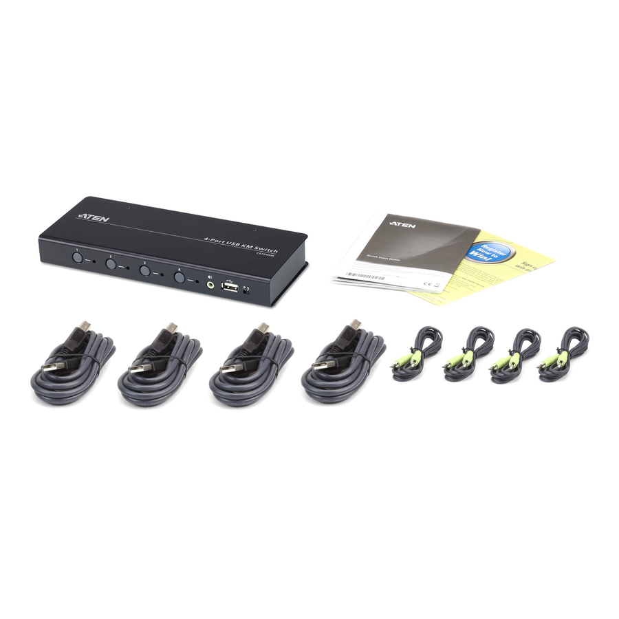 ATEN 4-port USB Boundless KM Switch