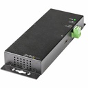 StarTech.com 4 Port USB C Hub 10Gbps, Metal Industrial USB-C Hub, 2x USB-C & 2x USB-A, ESD Surge Protection, Self-Powered USB Type-C Hub - Industrial metal 4-Port USB-C hub SuperSpeed 10Gbps USB 3.1 Gen 2 - 2x USB-A, 2x USB-C - Mountable USB Type-C hub - ESD Surge protection 15kV Air/8kV Contact - Self-Powered up to 30W shared/7-24V terminal - Screw-lock USB-C and USB-A host cables incl