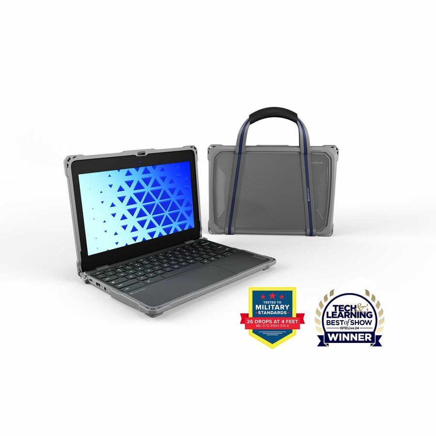 MAXCases Extreme Shell-F3 Chromebook Case for Asus CR/CZ/BR 1104 11.6" & 1204 12.2" Clamshell and 2-in-1 Models (Gray)