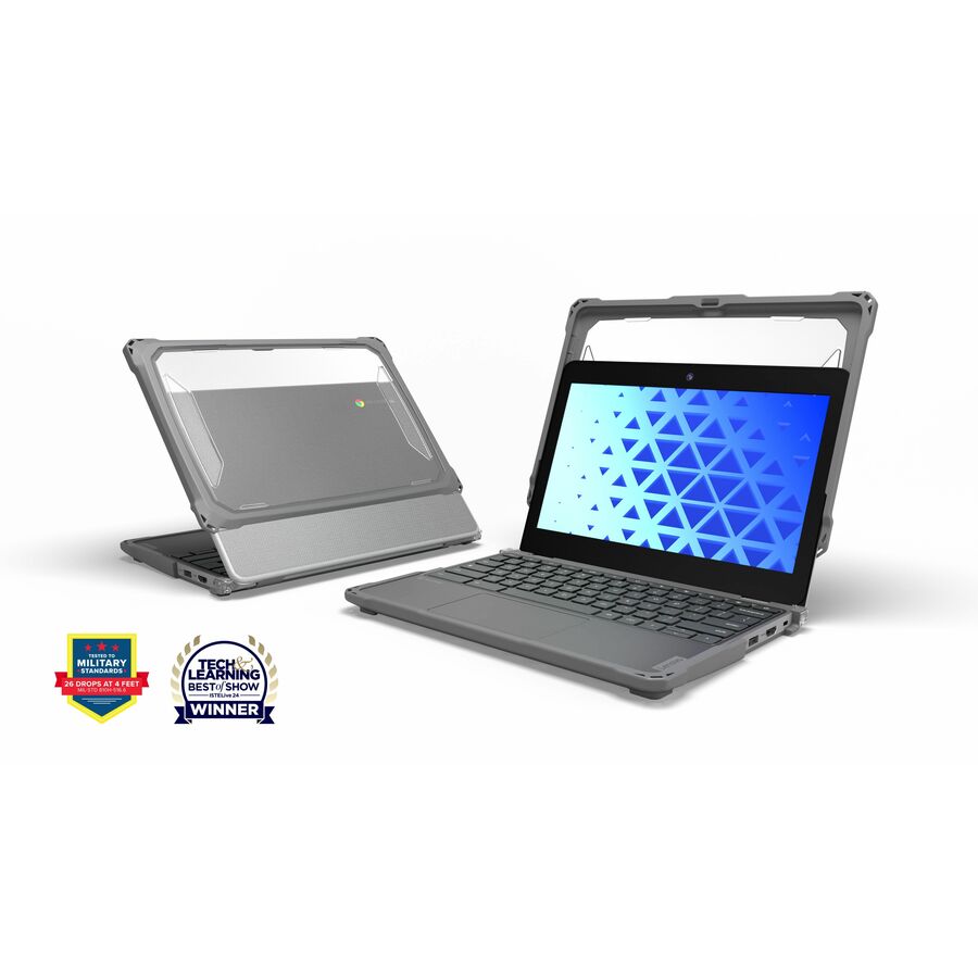 MAXCases Extreme Shell-F3 Chromebook Case for Asus CR/CZ/BR 1104 11.6" & 1204 12.2" Clamshell and 2-in-1 Models (Gray)