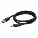 AddOn 5-Pack of 1m USB 3.1 (C) Male to USB 3.0 (A) Male Black Cables