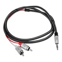 SIIG Woven Fabric Braided 3.5mm to RCA Stereo Cable (M/M) - 1M