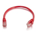C2G-1ft Cat5e Snagless Unshielded (UTP) Network Patch Cable - Red