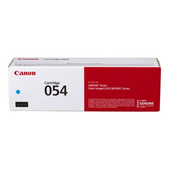 Canon 054 Original Laser Toner Cartridge - Cyan - 1 Each