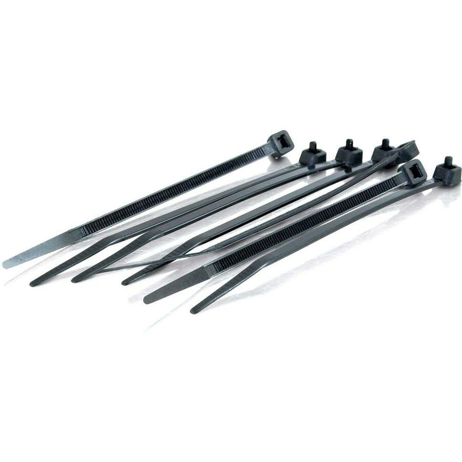 C2G 7.5in Cable Ties - Black - 100pk - Cable Tie - Black - 7.50" Length - 100 Pack - TAA Compliant