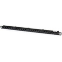 StarTech 24 Port 0.5U Cat5e Patch Panel - RJ45 Ethernet Rackmount Cat 5e 110 Patch Panel