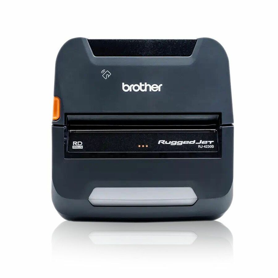 Brother RuggedJet RJ4230BL Mobile Direct Thermal Printer - Monochrome - Portable - Label/Receipt Print - USB - Serial - Bluetooth - Wireless LAN - Near Field Communication (NFC) - Black