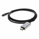 AddOn USB-C Male to HDMI (4K) Male Adapter with Aluminum Housing
