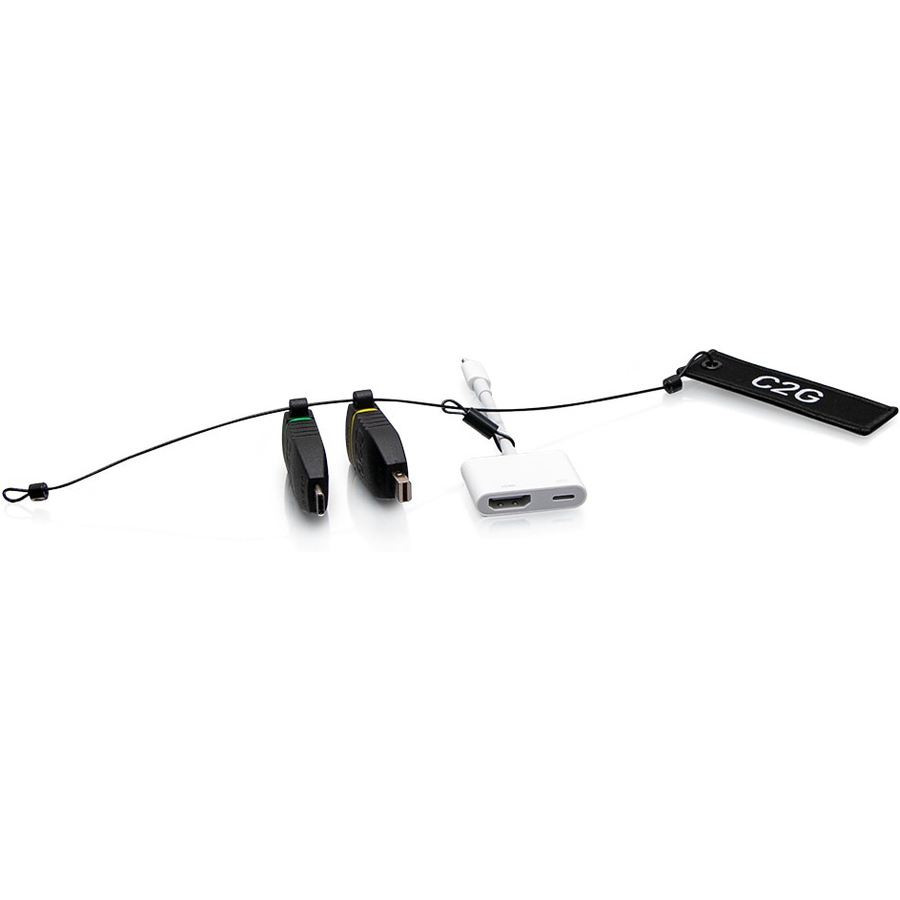 C2G HDMI Adapter Ring with Mini DP, USB-C & Lightning