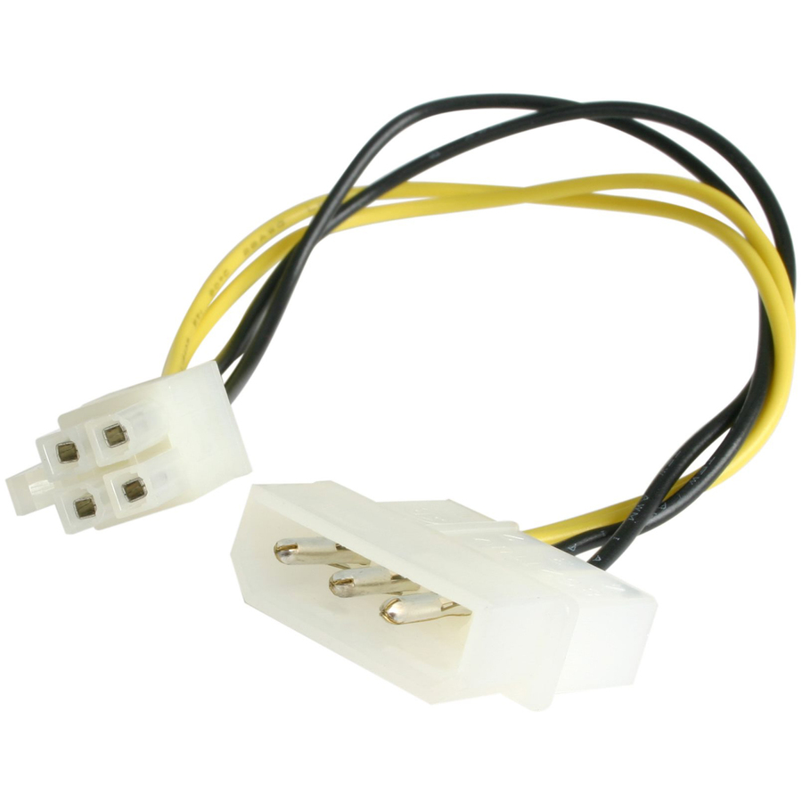 StarTech Power cable adapter, 4 pin internal power (F), 4 pin ATX12V (M), 15.2 cm, TAA