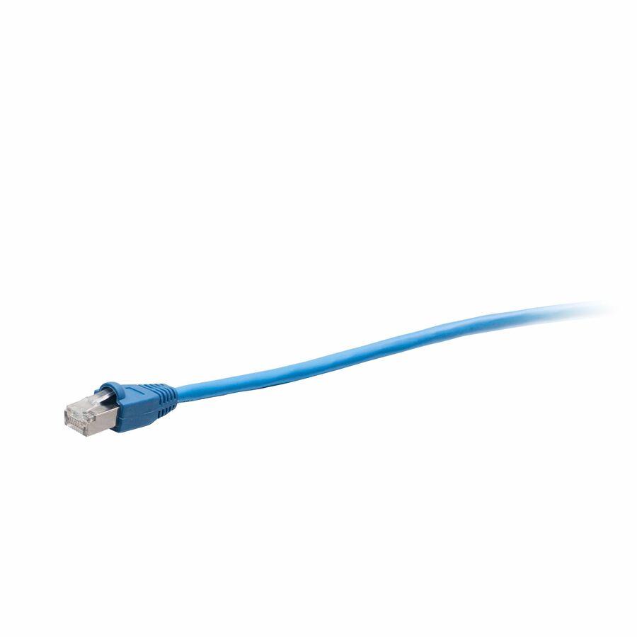 C2G 15ft Cat5e Snagless Shielded Ethernet Cable - TAA Compliant F-Series Blue - Patch cable - RJ-45 (M) to RJ-45 (M)