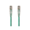 Monoprice SlimRun Cat6 28AWG UTP Ethernet Network Cable, 20ft Green