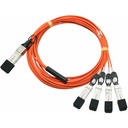 ENET Cisco QSFP-4X10G-AOC7M Compatible TAA Compliant Functionally Identical 40G QSFP+ to (4) SFP+ Active Optical (AOC) Breakout Cable 7m