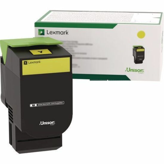 Lexmark Original Laser Toner Cartridge - Yellow - 1 Each