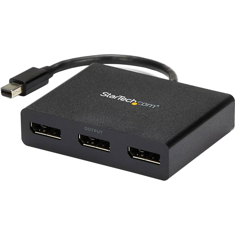 StarTech 3-Port Multi Monitor Adapter, Mini DisplayPort 1.2 to DP MST Hub, Video Splitter for Extended Desktop Mode, Windows Only