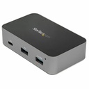 StarTech 3 Port USB C 3.2 Gen 2 Hub with Ethernet Adapter, 10Gbps USB Type C to 2x USB-A 1x USB-C, Powered Hub w/ Fast Charging, TAA